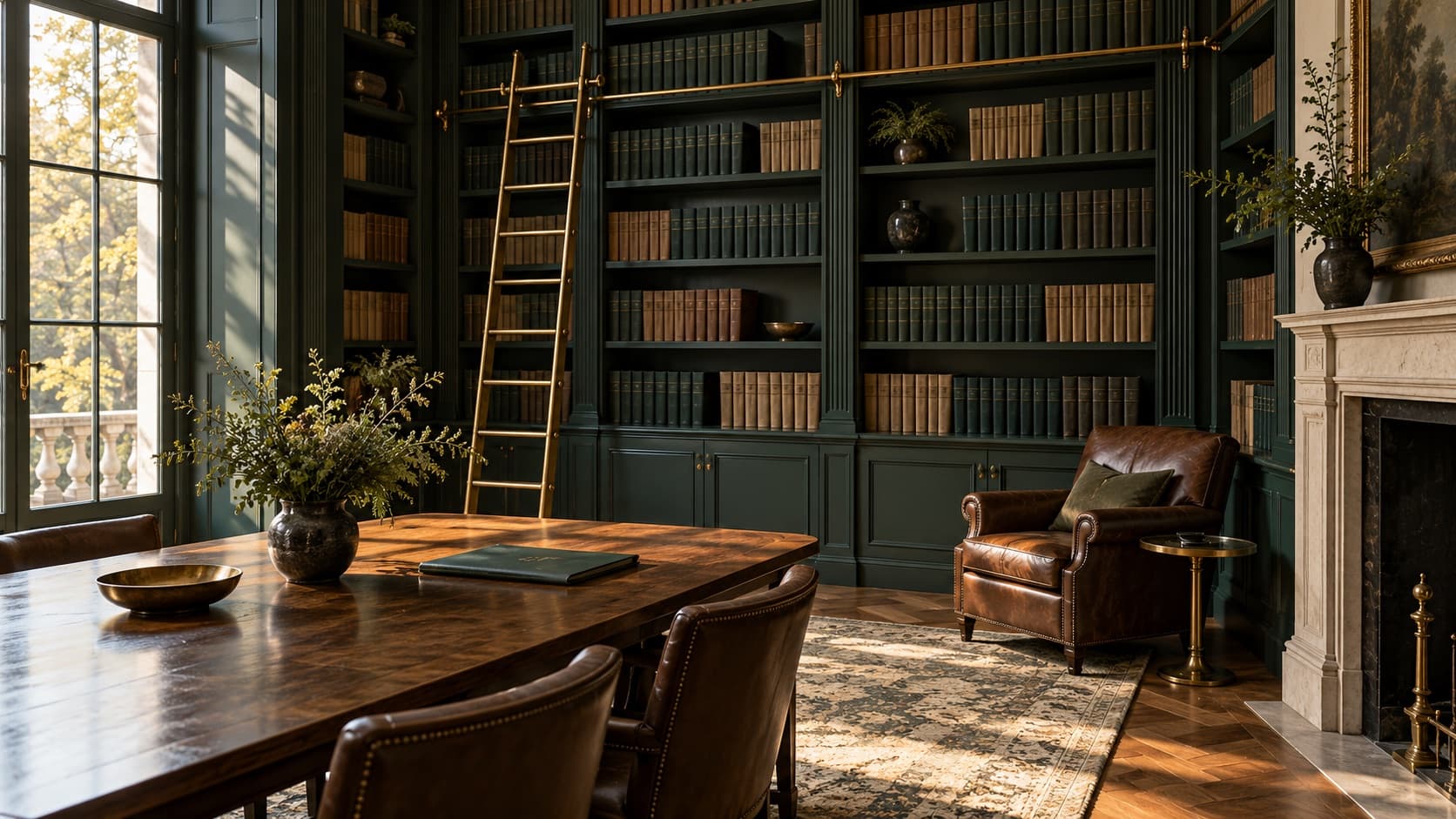 The partners’ library at Laurent Capital